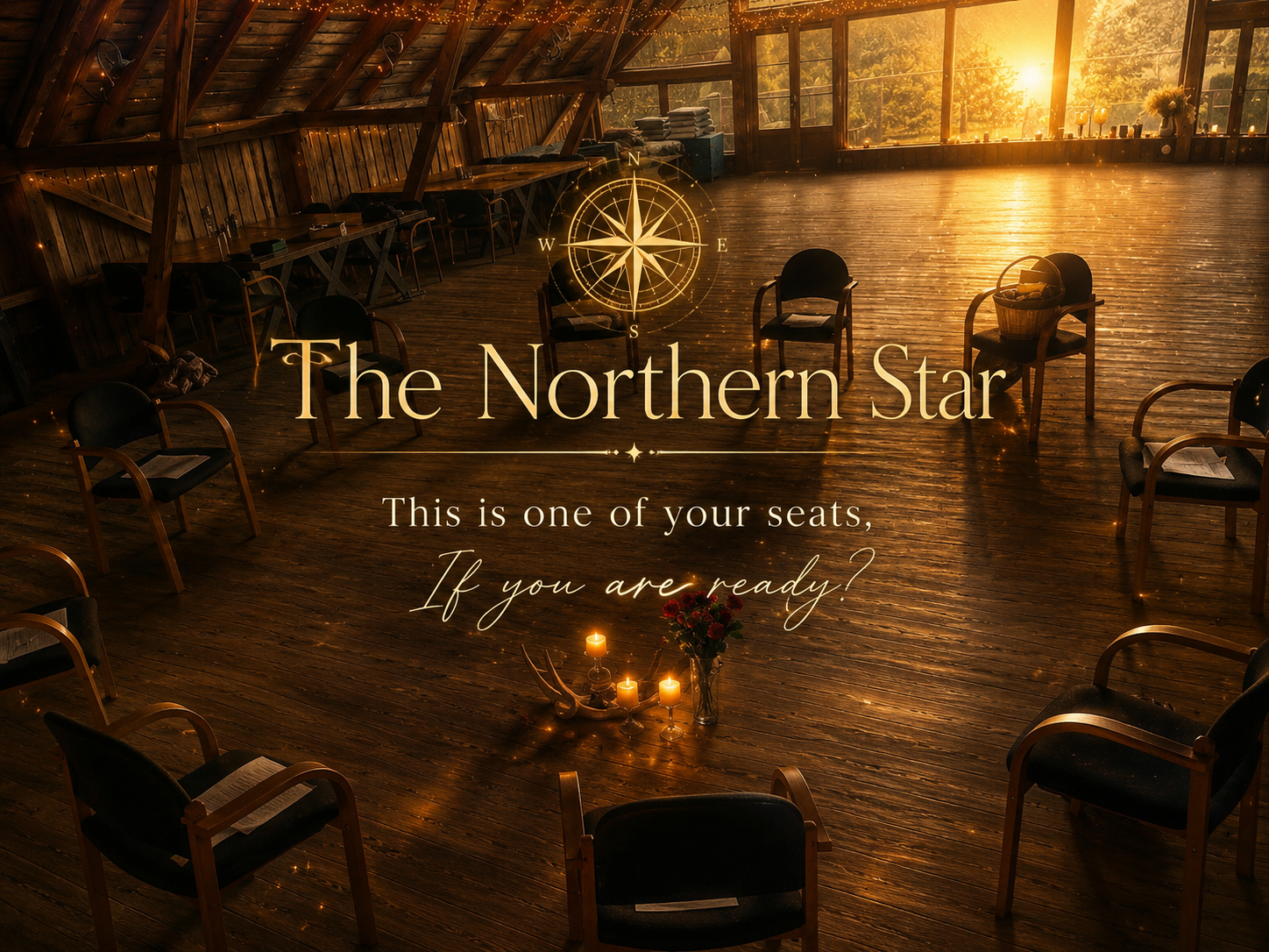 The Northern Star, a seat in the ceremonial hall at Sju Sjöar