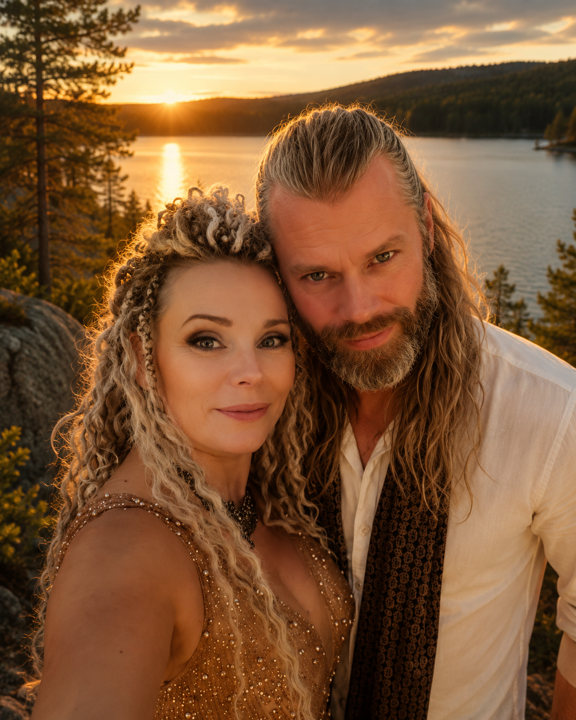 Jeanette and Johan Bergelin holding space